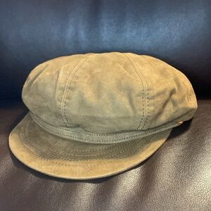 Burberry Genuine Suede Newsboy Cap